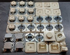 Konvolut Busch und Jäger Steckdosen Rahmen Schalter Dimmer usw. 47 Teilig