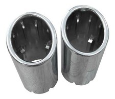viele Fahrzeuge 2x Premium Edelstahl Endrohre Auspuff Original Qualität 78-84mm