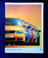 VW Polo 6N Sondermodell Prospektmappe " Colour Concept "   1996