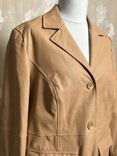 Lederimitat Mantel Damen