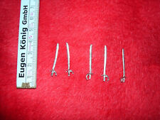 5 säbel aus zinn,passend zu 54mm figuren