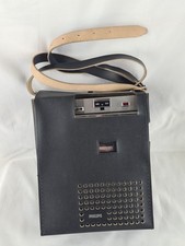 Vintage Philips Cassetten Recorder mit Mikrofon in Tasche