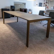 Christine Kröncke Esstisch Surf Eiche Massiv Schiefergrau Lackiert