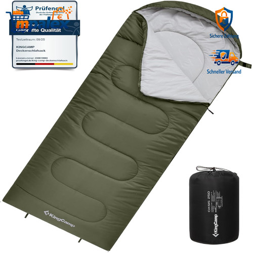 Kingcamp schlafsack flanell - schlafsack,