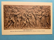 Alte AK von Niederwald-Denkmal, Relief Das Wiedersehen, nicht gelaufen