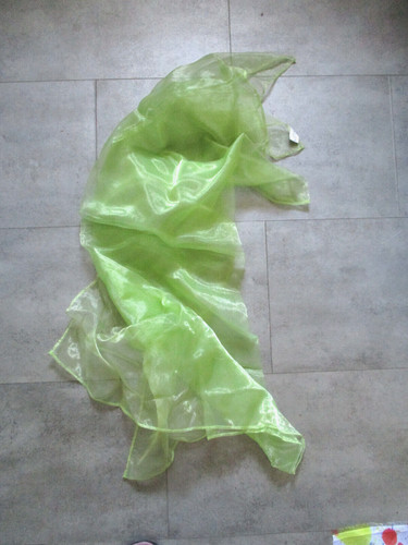 Stoff chiffon grün - grün, 132x110