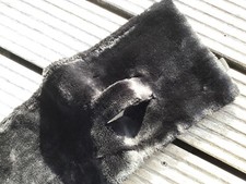 Schal/ Steckschal, JOOP!, Kunstpelz und Seide, schwarz