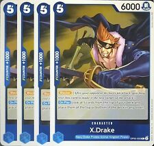 One Piece TCG - 4er Playset - OP05-055 X.Drake R/EN/NM