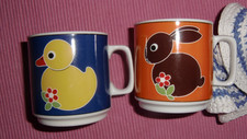 ❤️ Seltmann Weiden Vohenstrauss ❤️ 2 Kinder Tasse Geschirr  70er Jahre ? Vintage