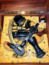 Cassens & Plath Trommelsextant „Polaris“ –Mahagonikasten, Komplettset, W.Germany