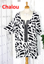 CHALOU Designer Tunika Bluse