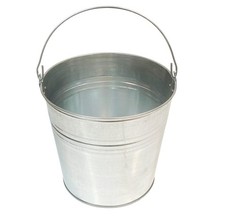 METALLEIMER VERZINKT mit HENKEL Eimer Blech Metall Kübel Wassereimer Blecheimer