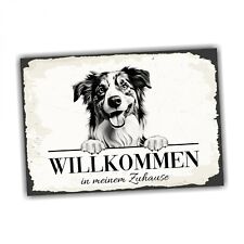Hundeschild Willkommen Zuhause
