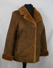 MADELEINE Weiche Traum Jacke KUNST LAMMFELL + KUNSTLEDER Größe 40/42 WIE NEU!