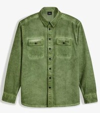 Herren Hemd grün melange cold