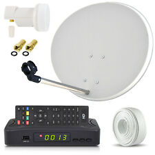 HDTV Sat Anlage 60cm Spiegel + HD RECEIVER + LNB Schüssel Comag ► 1 Teilnehmer