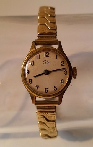 Goldene cito damenarmbanduhr - cito,