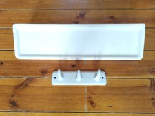 Wandbord Keramik Bad antik Ablage antik + Hakenleiste Bauhaus 30er Vintage 30s