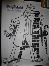 Percy Pickwick - Colonel Clifton -Comic  Poster - siehe Fotos - selten