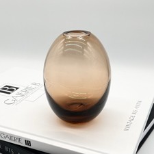 Design Glas Vase • Rauchglas