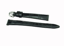 Maurice Lacroix Uhrenband Leder kroko print 15 mm schwarz  Schnellwechselsystem