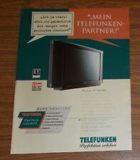 Seltene Werbung TELEFUNKEN PALcolor S 590 DM Fernseher - Perfektion erleben 1997