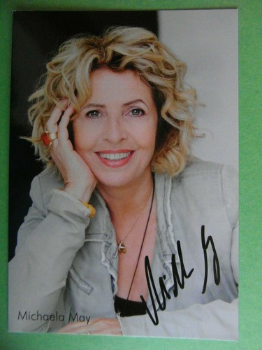 Autogrammkarte michaela may - michaela,