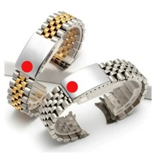 Uhrenarmband Stahl Gebogen für Rolex Datejust Jubilee 13-17-19-20-21mm Gold