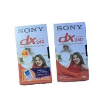 2 X VHS Kassetten Sony dx 240