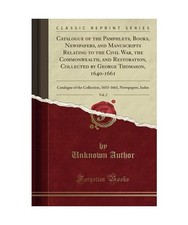 Catalogue of the Pamphlets