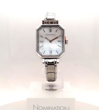 Nomination Time Uhr weißes Perlmutt Zifferblatt Edelstahl 076037/008