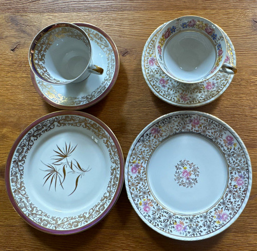 Vintage kaffeegedecke - 2x,