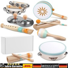 Musikinstrumente für Kinder Holzspielzeug Baby Montessori Spielzeug ab 1 Jahre