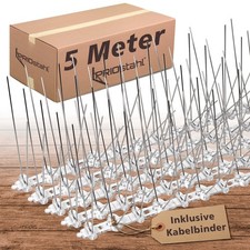 Taubenabwehr 5 Meter EDELSTAHL Spikes Vogelabwehr Taubenspikes Vogelschreck