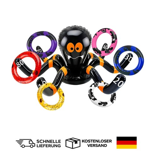 Aufblasbares ringwurfspiel - aufblasbares,