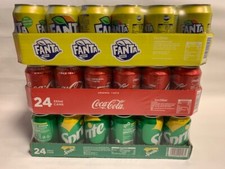 Coca Cola , Fanta Lemon & Sprite je 24 x 0,33l Dose XXL-Paket