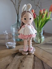 Amigurumi gehäkelt Puppe Spielzeug Handarbeit Hase OSTERN 30 cm