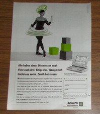 Seltene Werbung ZENITH DATA SYSTEMS SupersPORT 386 SX Portable Computer 1990