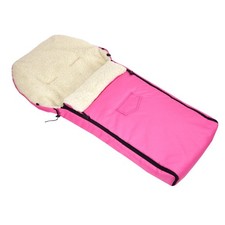 Fußsack aus Lammwolle 108cm Winterfußsack für Kinderwagen Buggy universell