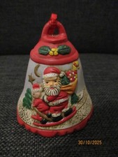 Keramik  oder Porzellan? Glocke Weihnachten Vintage Handarbeit
