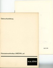 ZEISS Bedienungsanleitung POLARISATIONSMIKROSKOP LABOVAL POL User Manual Y5154