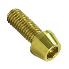 Titan M5x16 Schraube DIN 912 konisch gold für Fahrradvorbau ti tuning bike bolt