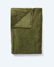 2x Edelzeit Kaninchenfell Optik Wendedecke Wohndecke XXL 170 x 220 cm  Grün