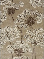 Teppich braun 120 x 170 cm HEINE Kurzflor-Teppich geblümt Gr. 3 - P788