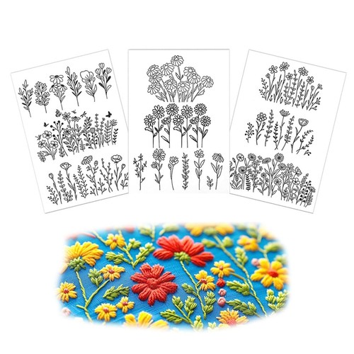 Stickvorlagen blumenmuster - stickvorlagen,