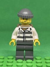Lego Town City Polizei Mini Figur Gefängnis Gefangener 86753 Gefängnis Streifen CTY0463