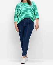 Sheego Damen Jeggings Jeans Stretch Skinny Dehnbund blue denim NEU