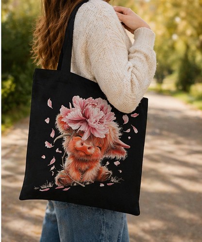 Schwarze canvas tragetasche - canvas,
