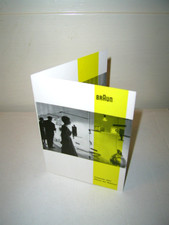 Prospekt BRAUN Geräte Austellung 1957 Elektro Radio Scheewittchensarg SK 4