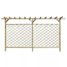 Gartenpergola Jägerzaun